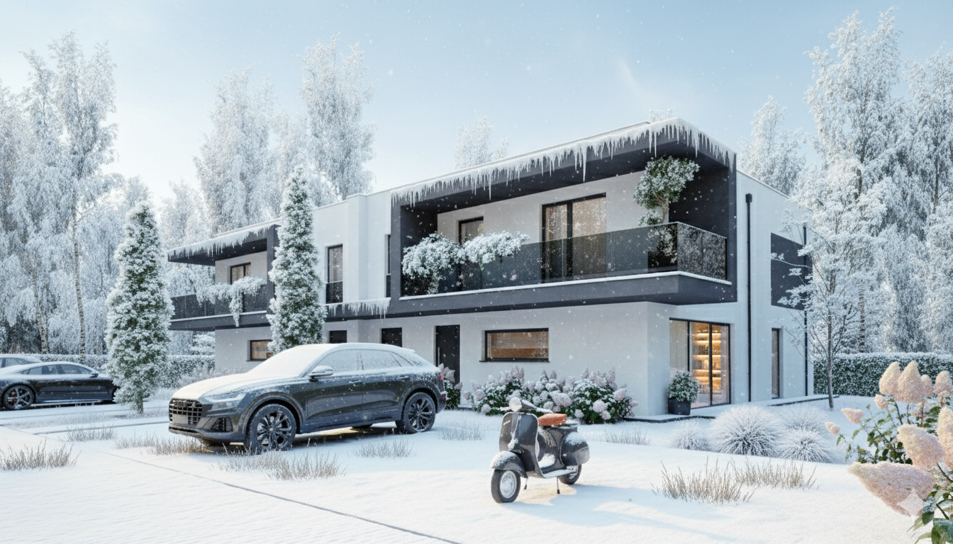 Czworak Brzozowa – wizualizacja i ogródki